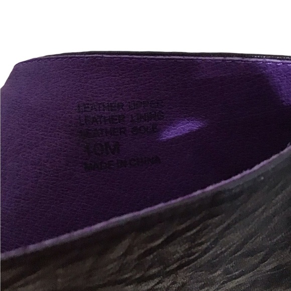 Anthropologie Gee Wa Wa Black Leather Gladiator Peep Toe Heels - Picture 9 of 9